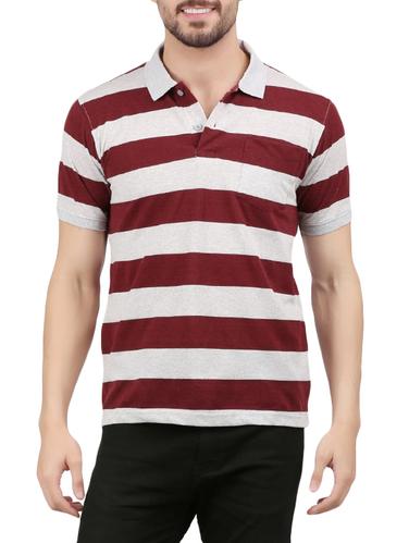 maroon cotton t-shirt - 14424034 - Very Small Image - 1