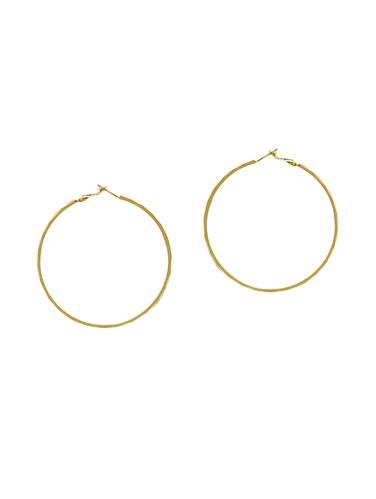 gold metal hoop earring - 14424181 - Very Small Image - 1