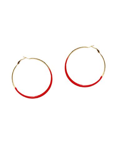 multi metal hoop earring - 14424185 - Very Small Image - 1