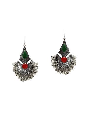 multi metal drop earring - 14424198 - Standard Image - 1