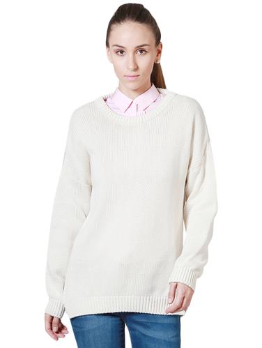 white cotton pullover - 14424483 - Very Small Image - 1