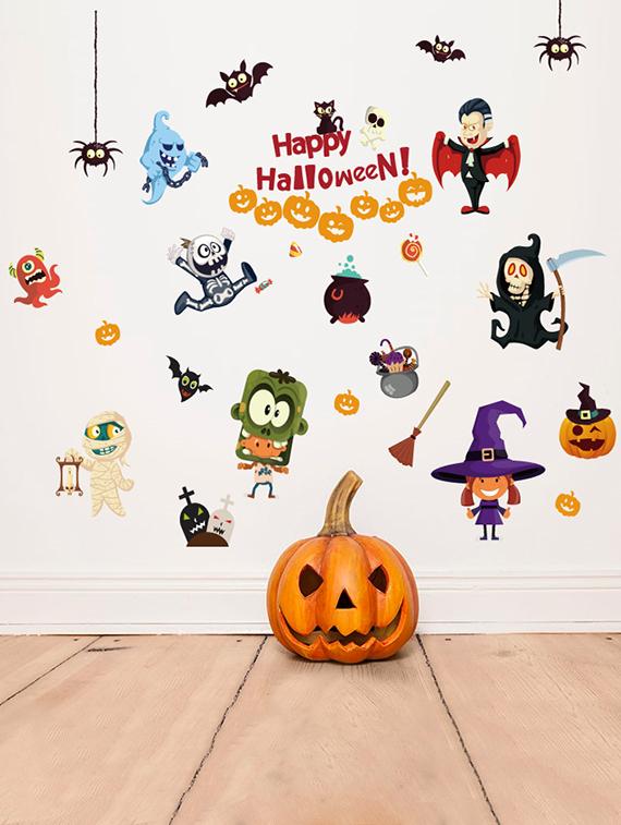 cortina happy halloween party theme wall stickers - 14424557 - Zoom Image - 1