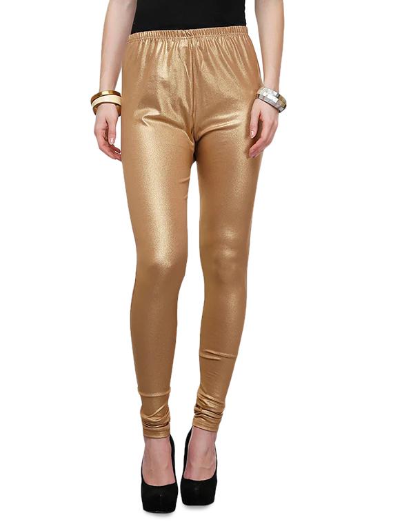 gold viscose leggings - 14424584 - Zoom Image - 1