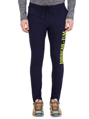 navy blue cotton track pant - 14424798 - Standard Image - 1