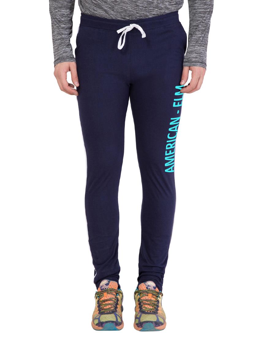 navy blue cotton track pant - 14424801 - Zoom Image - 1