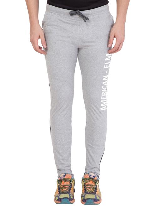 grey cotton track pant - 14424826 - Standard Image - 1