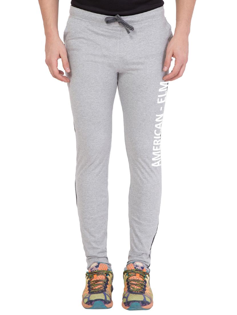 grey cotton track pant - 14424826 - Zoom Image - 1