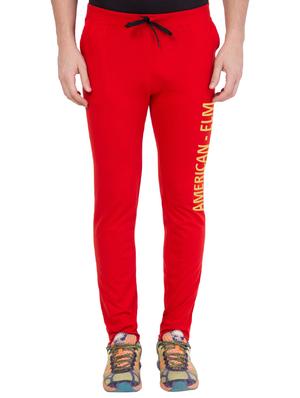 red cotton track pant - 14424831 - Standard Image - 1