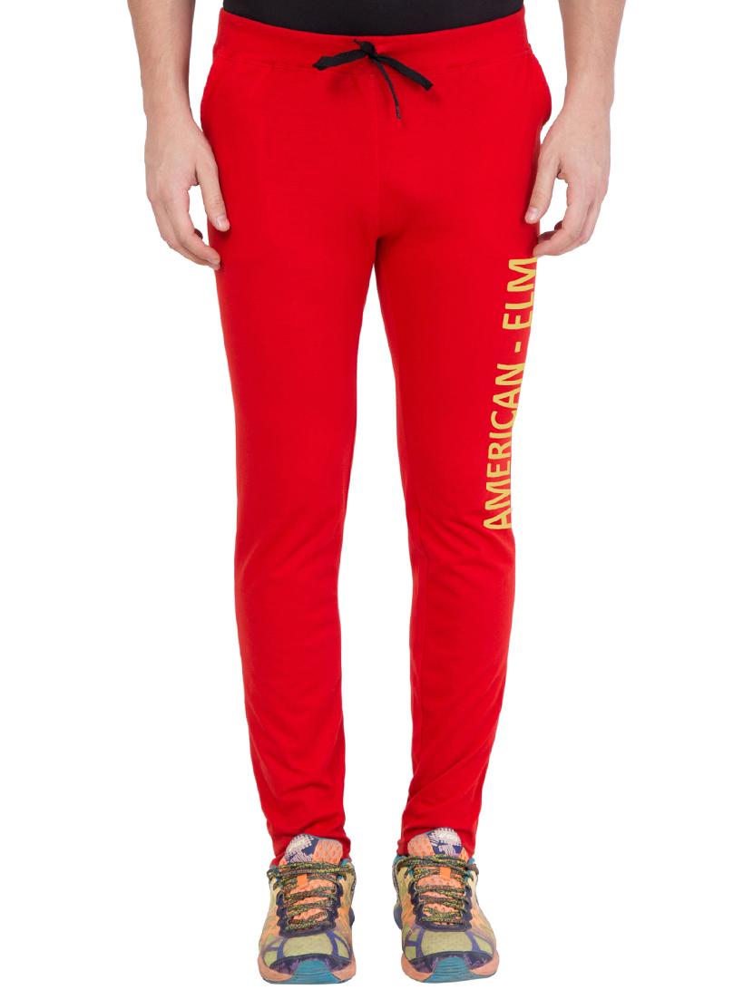 red cotton track pant - 14424831 - Zoom Image - 1