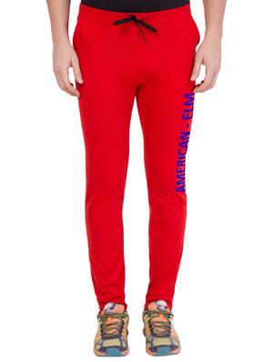 red cotton track pant - 14424832 - Standard Image - 1