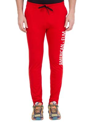 red cotton track pant - 14424833 - Standard Image - 1