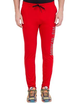 red cotton track pant - 14424836 - Standard Image - 1