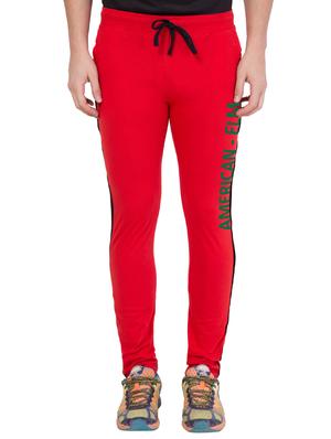 red cotton track pant - 14424845 - Standard Image - 1