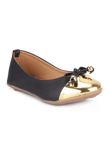 black leatherette flat ballerinas - 14425187 - Very Small Image - 1