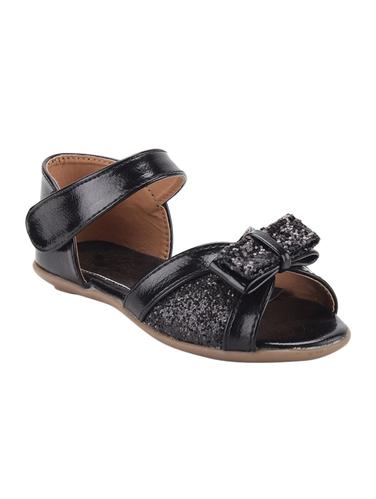 black leather flat sandal - 14425194 - Very Small Image - 1