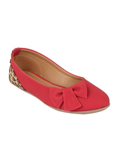 red leather flat ballerinas - 14425197 - Very Small Image - 1