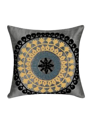 Poly Silk Single Rajasthani Traditional Cushion Cover By Rajrang - 14425213 - Standard Image - 1