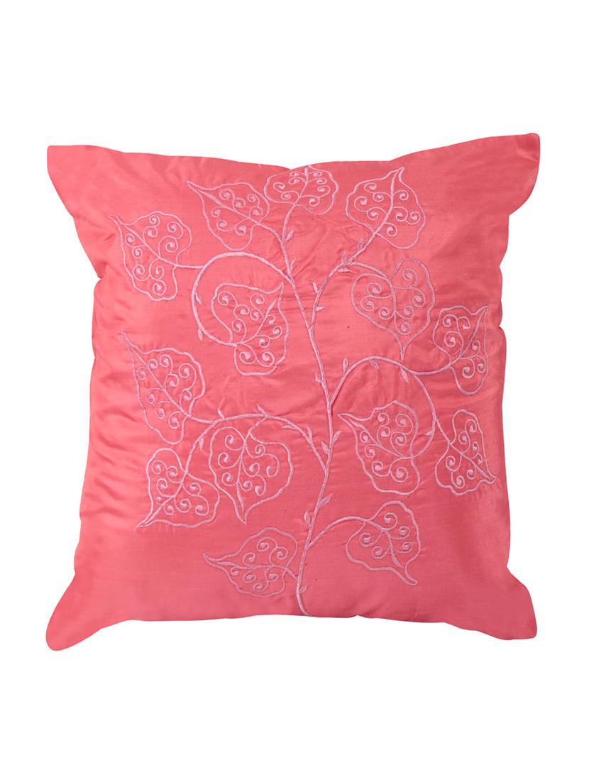 Poly Silk Single Rajasthani Traditional Cushion Cover By Rajrang - 14425215 - Zoom Image - 1