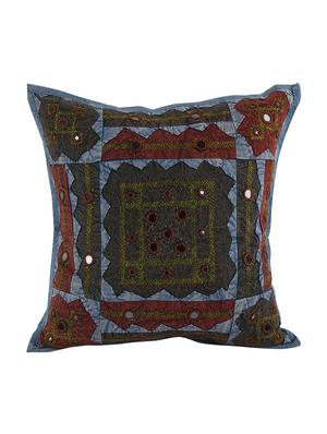 Cotton Single Rajasthani Traditional Cushion Cover By Rajrang - 14425225 - Standard Image - 1