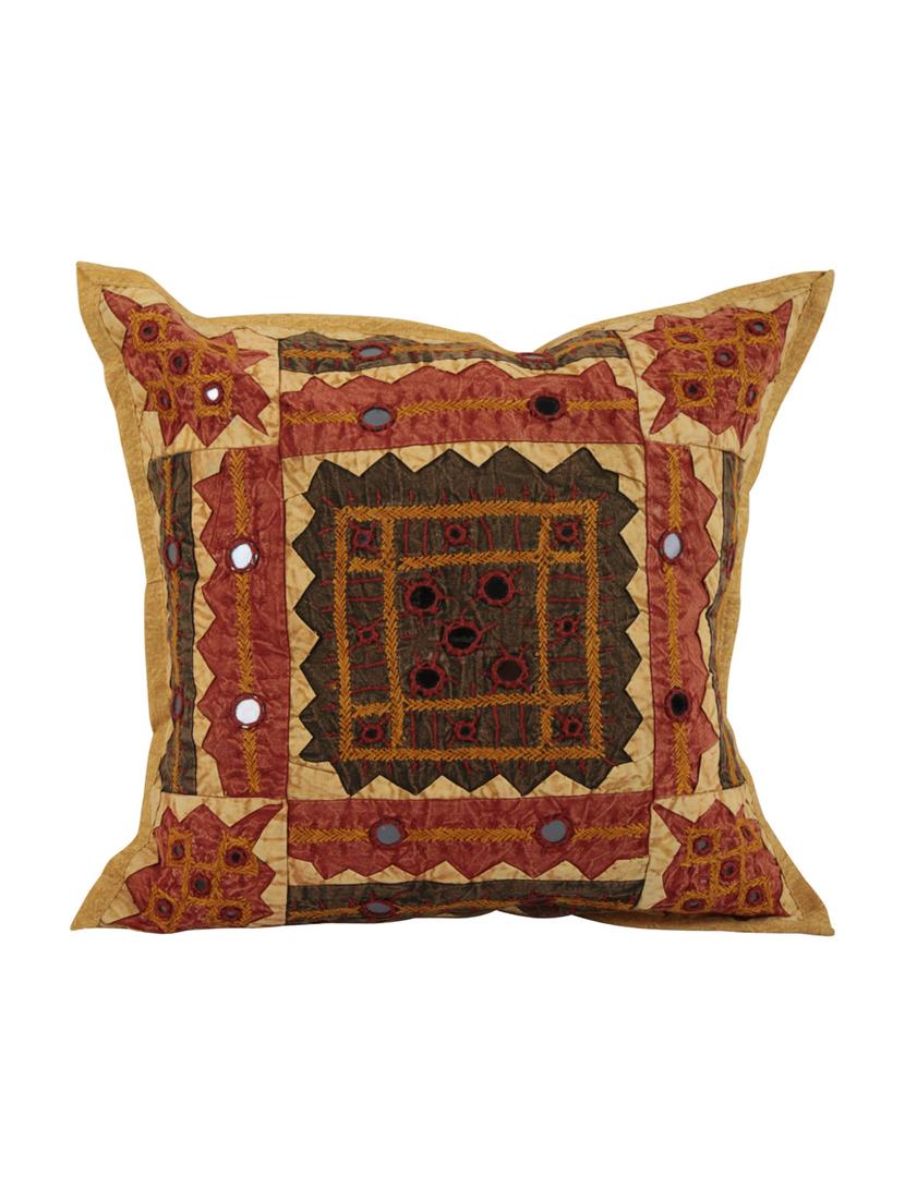 Cotton Single Rajasthani Traditional Cushion Cover By Rajrang - 14425226 - Zoom Image - 1