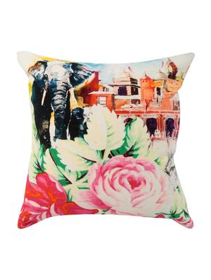 Cotton Single Rajasthani Traditional Cushion Cover By Rajrang - 14425233 - Standard Image - 1