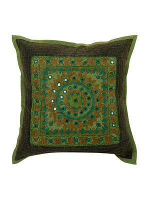 Cotton Single Rajasthani Traditional Cushion Cover By Rajrang - 14425253 - Standard Image - 1