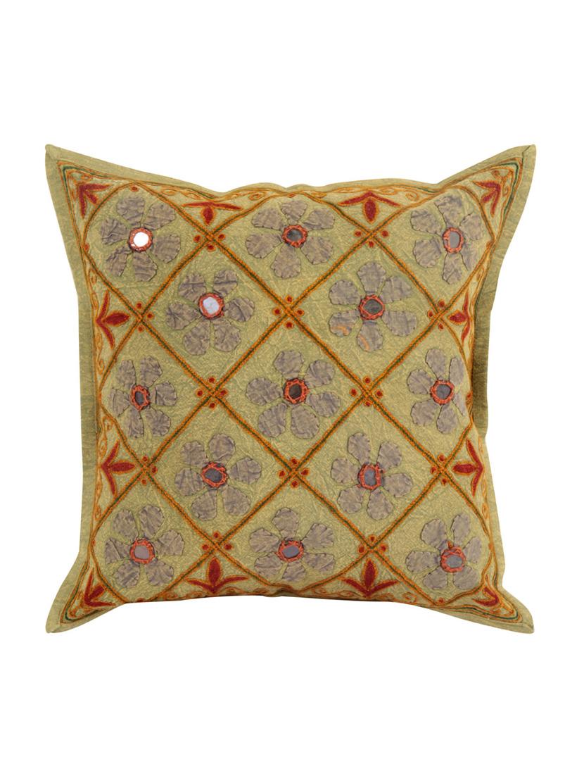 Cotton Single Rajasthani Traditional Cushion Cover By Rajrang - 14425255 - Zoom Image - 1