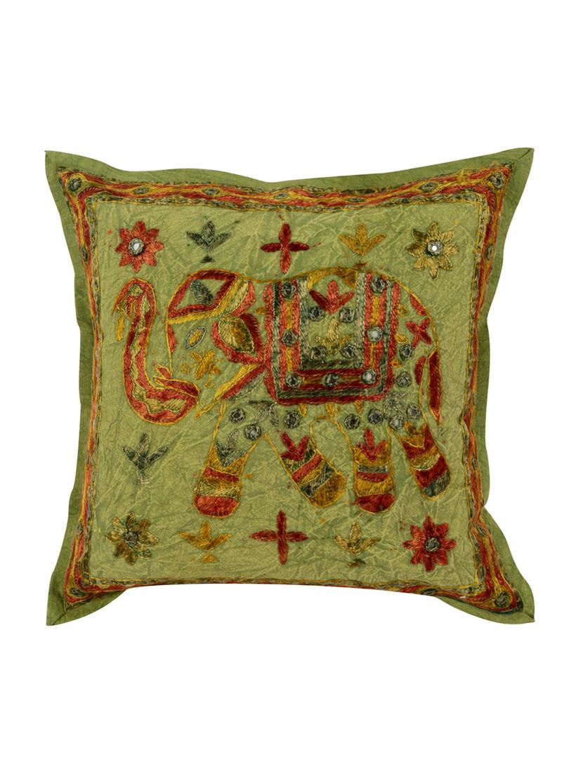 Cotton Single Rajasthani Traditional Cushion Cover By Rajrang - 14425286 - Zoom Image - 1