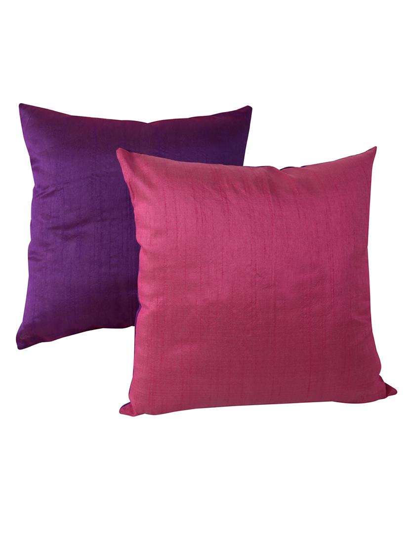 Poly Silk Set Of 2 Rajasthani Traditional Cushion Cover By Rajrang - 14425476 - Zoom Image - 1