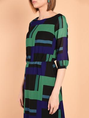 geometric printed maxi dress - 14425592 - Standard Image - 5