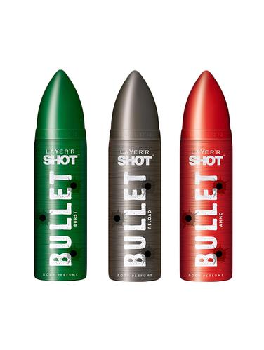 LAYER'R SHOT BULLET BURST, RELOAD & AMMO 120 ML EACH (PACK OF 3) - 14425959 - Very Small Image - 1