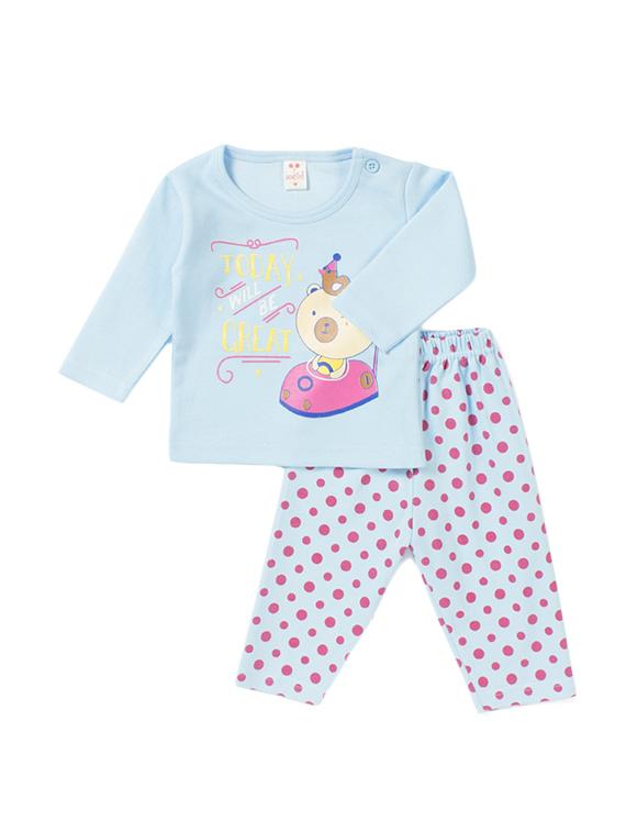 blue cotton nightwear set - 14426004 - Zoom Image - 1