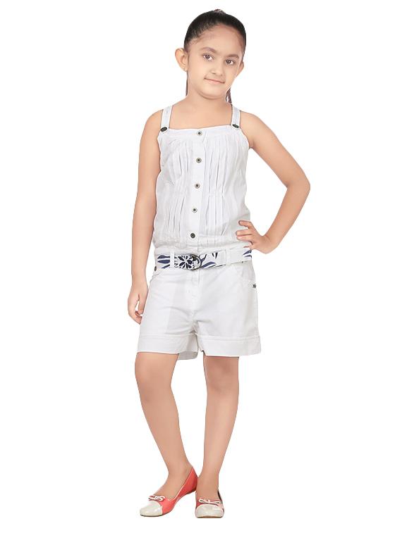 white cotton playsuit - 14426576 - Zoom Image - 3