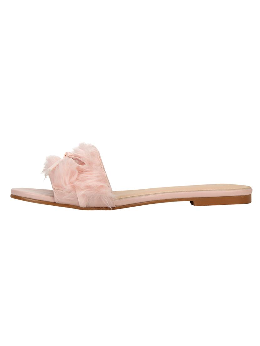 pink leatherette slides - 14427036 - Zoom Image - 3