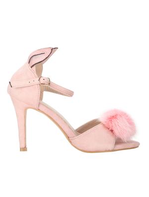 pink suede ankle strap sandals - 14427332 - Standard Image - 2