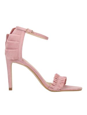 pink leather ankle strap sandals - 14427342 - Standard Image - 2