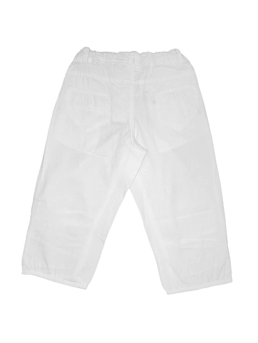 white cotton three-fourth shorts - 14428189 - Zoom Image - 2