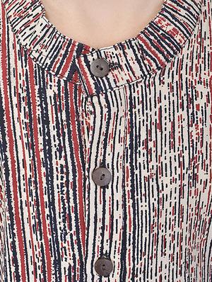 red cotton kurta set - 14428913 - Standard Image - 5