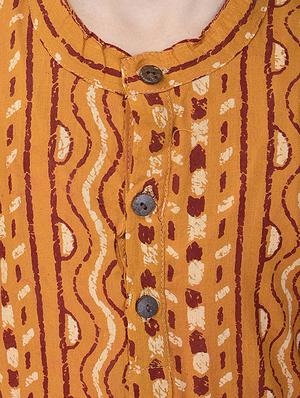 yellow cotton kurta set - 14428915 - Standard Image - 5