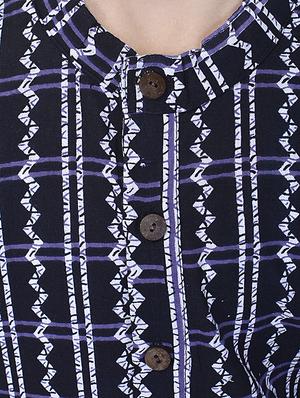 black cotton kurta set - 14428926 - Standard Image - 5