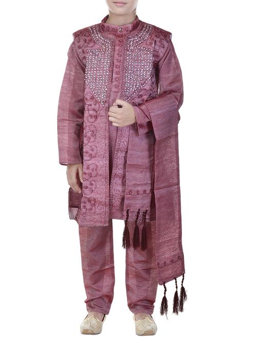 pink cotton kurta set - 14428937 - Standard Image - 1