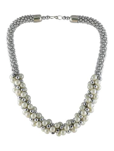 white metal necklace - 14429223 - Very Small Image - 1