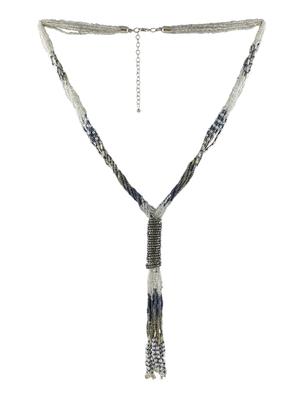 multi colored metal long necklace - 14429227 - Standard Image - 2