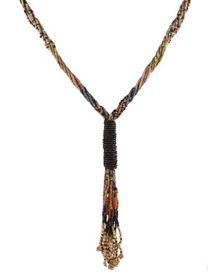 multi metal long necklace - 14429228 - Standard Image - 1