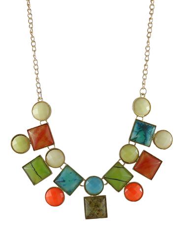 multi glass statement necklace - 14429362 - Very Small Image - 1