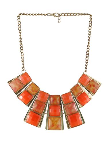 orange glass short necklace - 14429369 - Very Small Image - 1