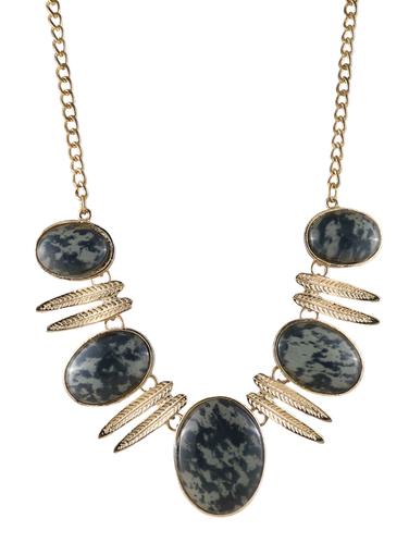 black glass statement necklace - 14429371 - Very Small Image - 1