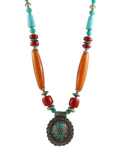 multi colored metal necklace - 14429432 - Very Small Image - 1