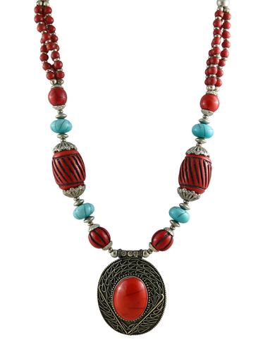 multi colored metal necklace - 14429433 - Very Small Image - 1