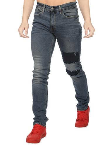 blue denim patched jeans - 14429457 - Very Small Image - 1